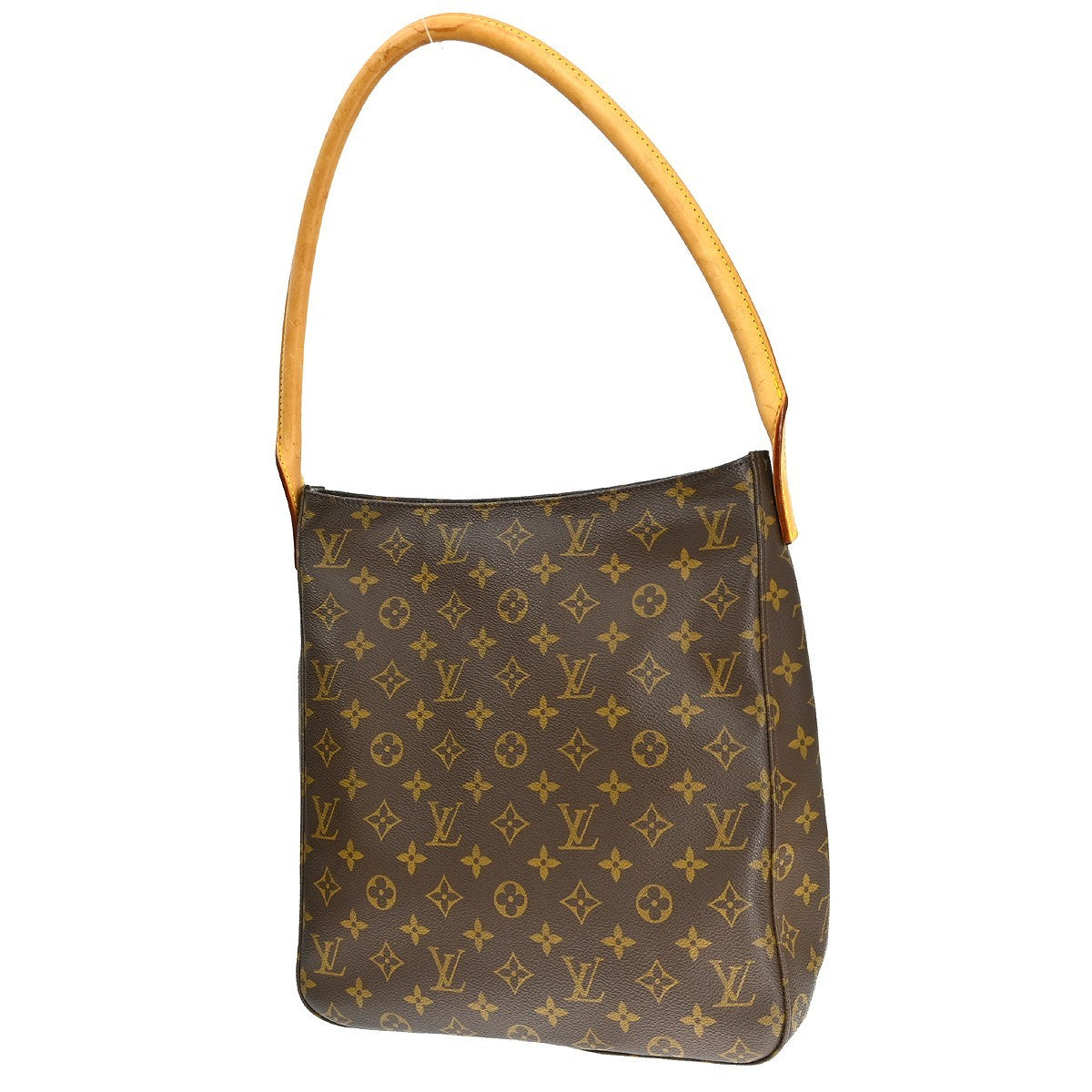 Louis Vuitton Looping Monogram Canvas, Brown, Canvas, Handbag