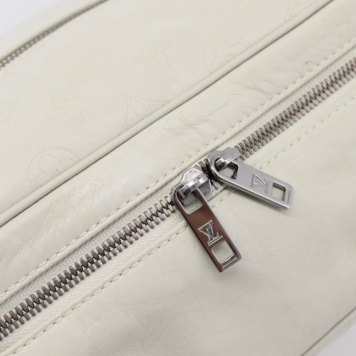 Louis Vuitton Clarkson Messenger Monogram Differ Leather, White, Canvas, Shoulder Bag