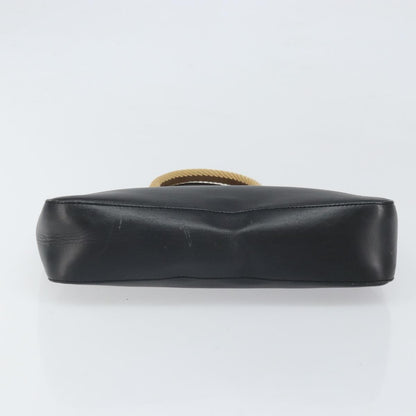 Gucci Vintage Web Tote Leather, Black, Leather, Tote Bag