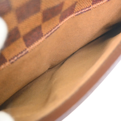 Louis Vuitton Pochette Saint Louis Damier Ebene, Brown, Canvas, Clutch