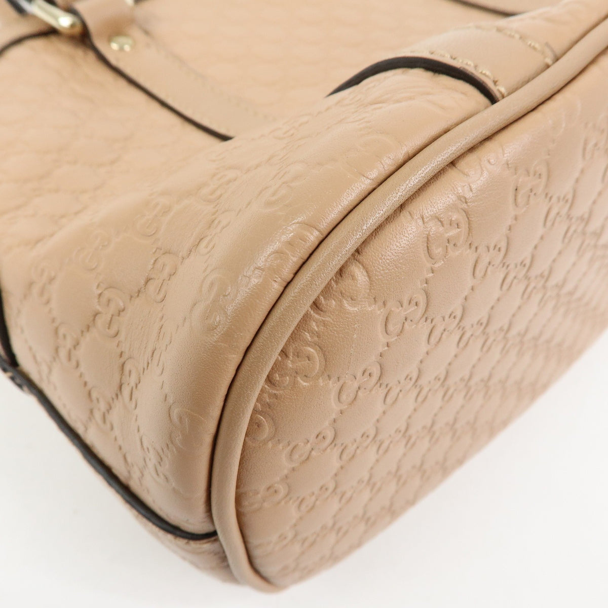 Gucci Convertible Dome Satchel Microguccissima Leather, Beige, Leather, Handbag