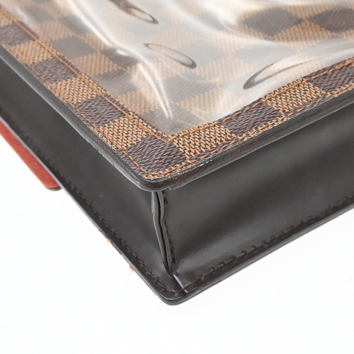 Louis Vuitton Portobello Messenger Damier Ebene, Brown, Canvas, Clutch