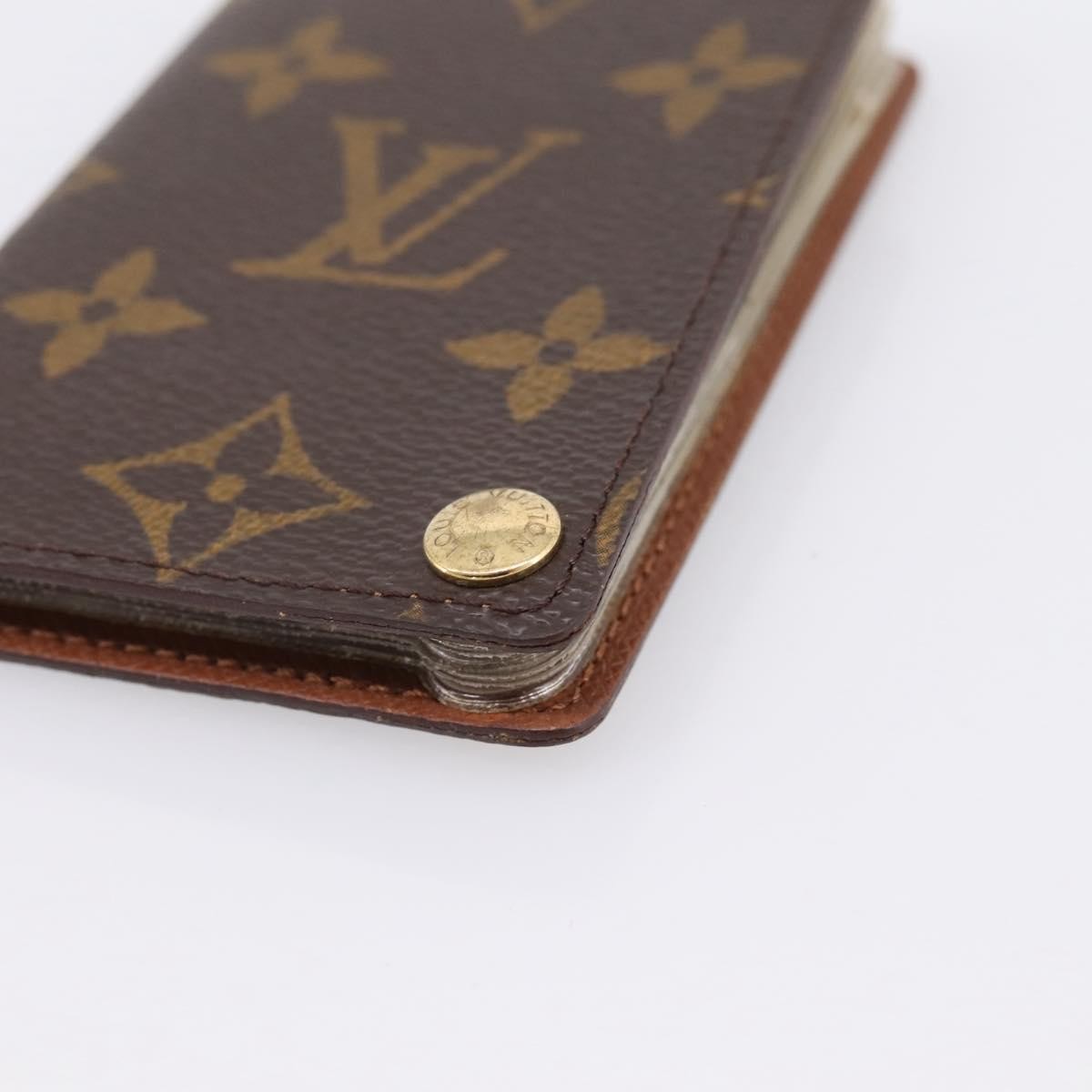 Louis Vuitton Porte Cartes Pression Card Case Monogram Canvas, Brown, Canvas, Card Holder
