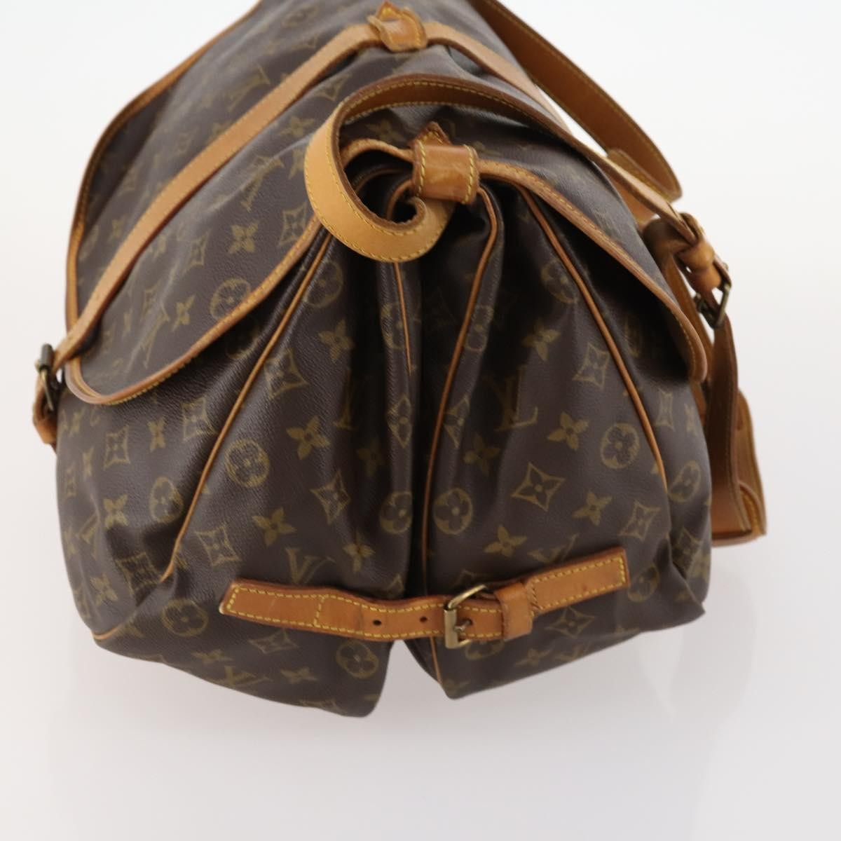 Louis Vuitton Saumur Monogram Canvas, Brown, Canvas, Shoulder Bag