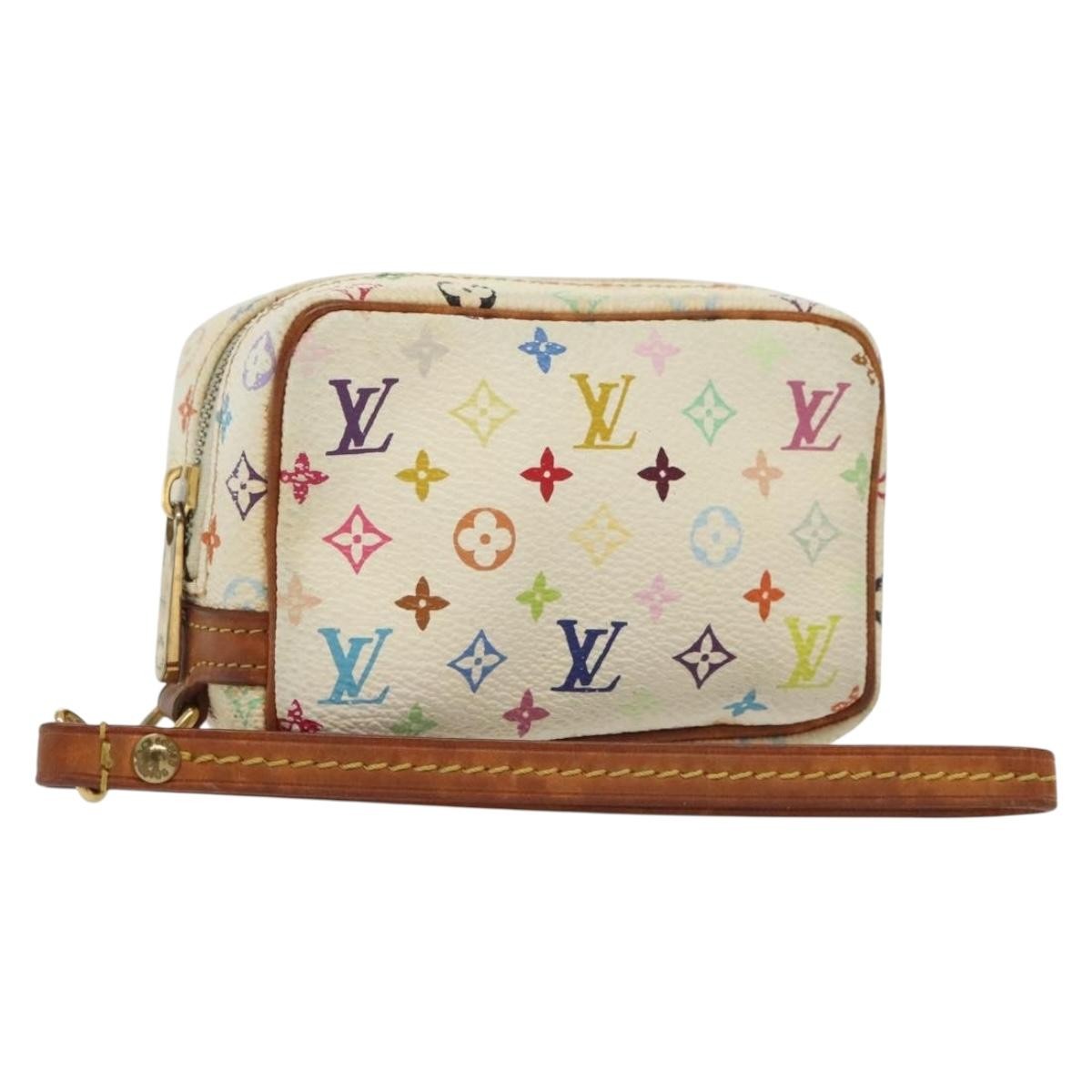Louis Vuitton Wapity Trousse Monogram Multicolor, White, Canvas, Clutch