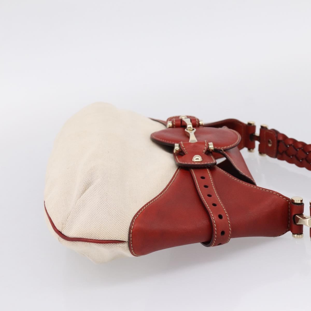 Gucci Horsebit GG Canvas and Leather, Beige, Canvas, Tote Bag
