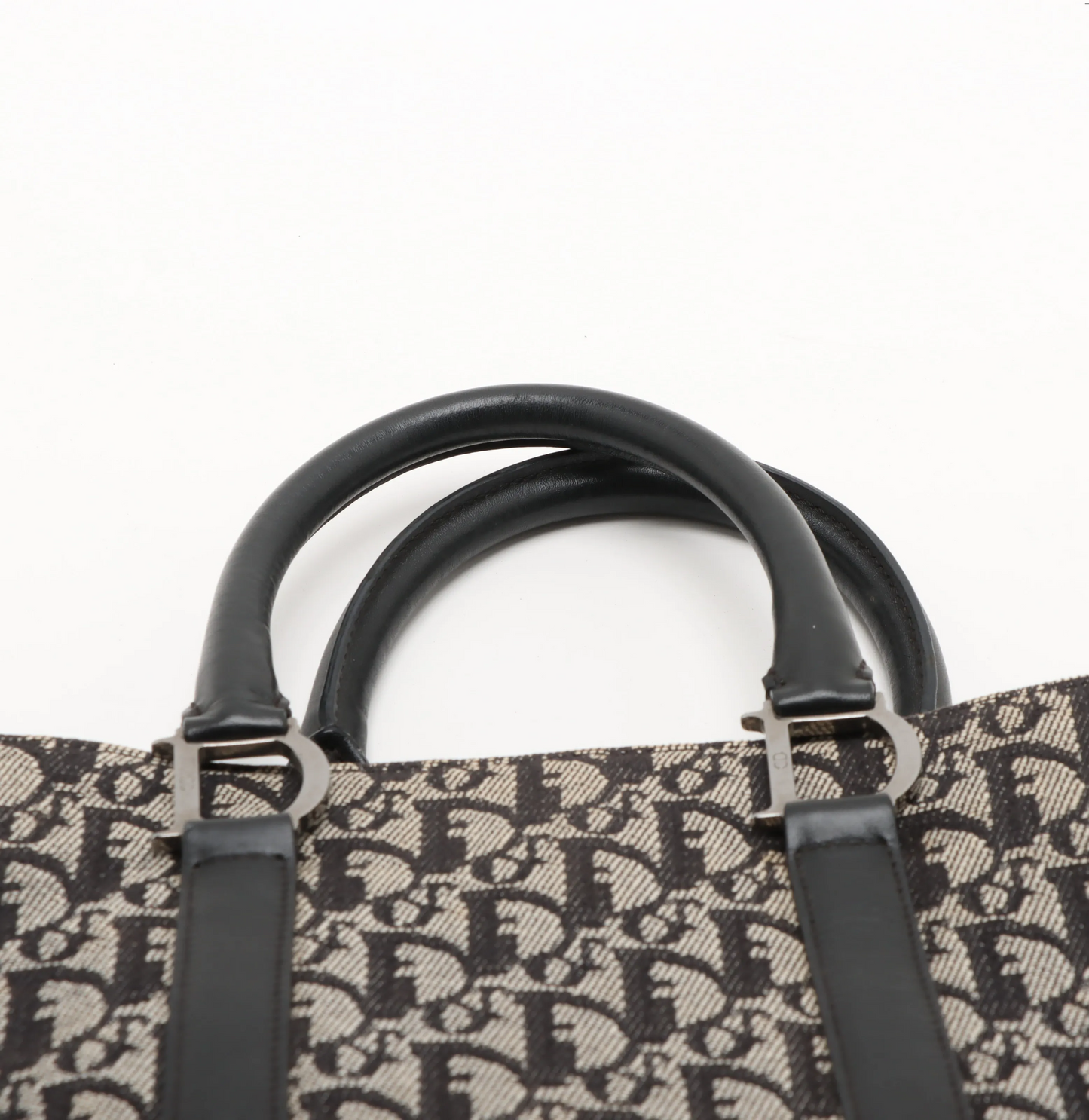 Christian Dior Trotteur Tote Bag Canvas, NAVY, CANVAS, Tote bag