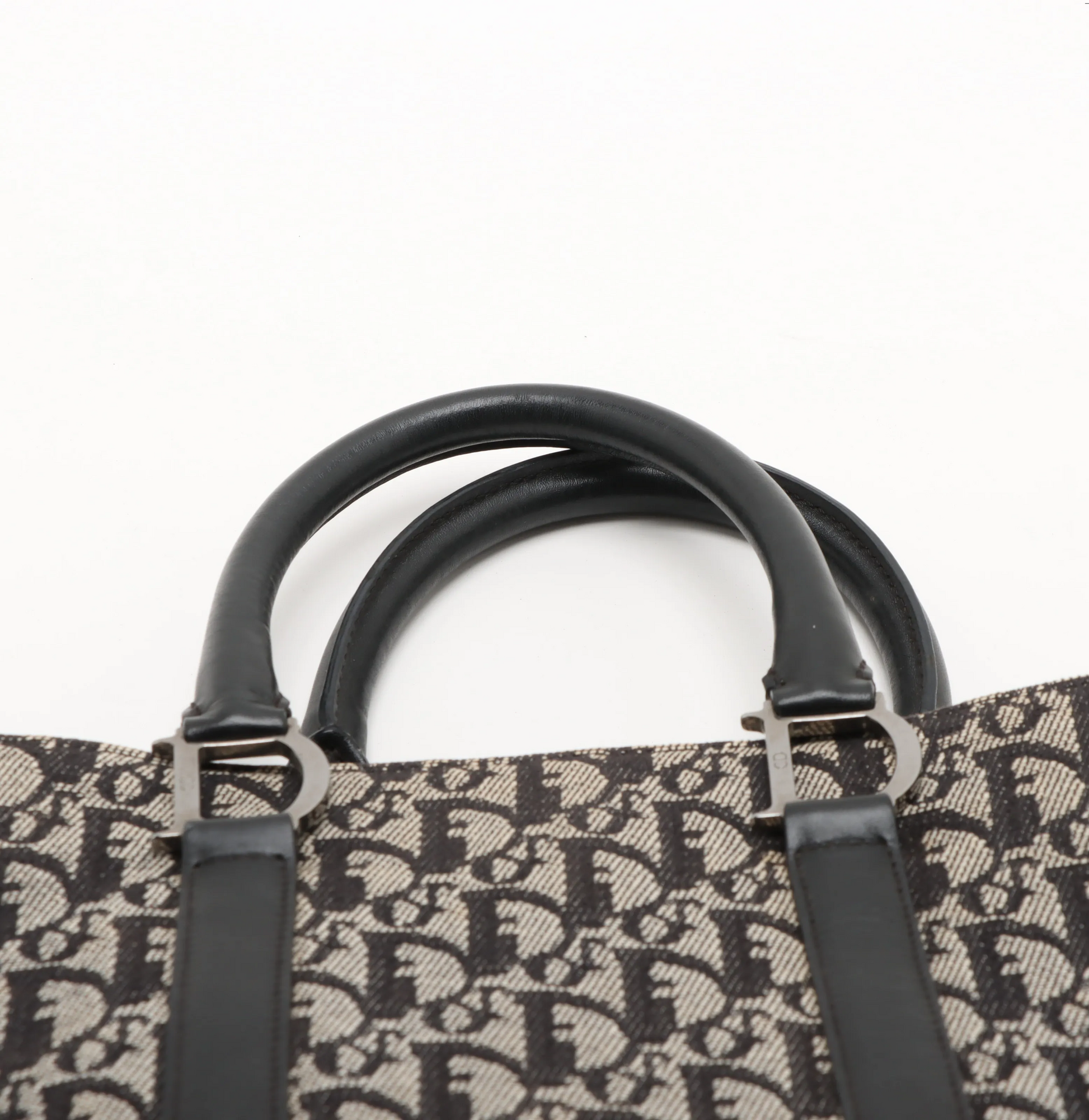 Christian Dior Trotteur Tote Bag Canvas, NAVY, CANVAS, Tote bag