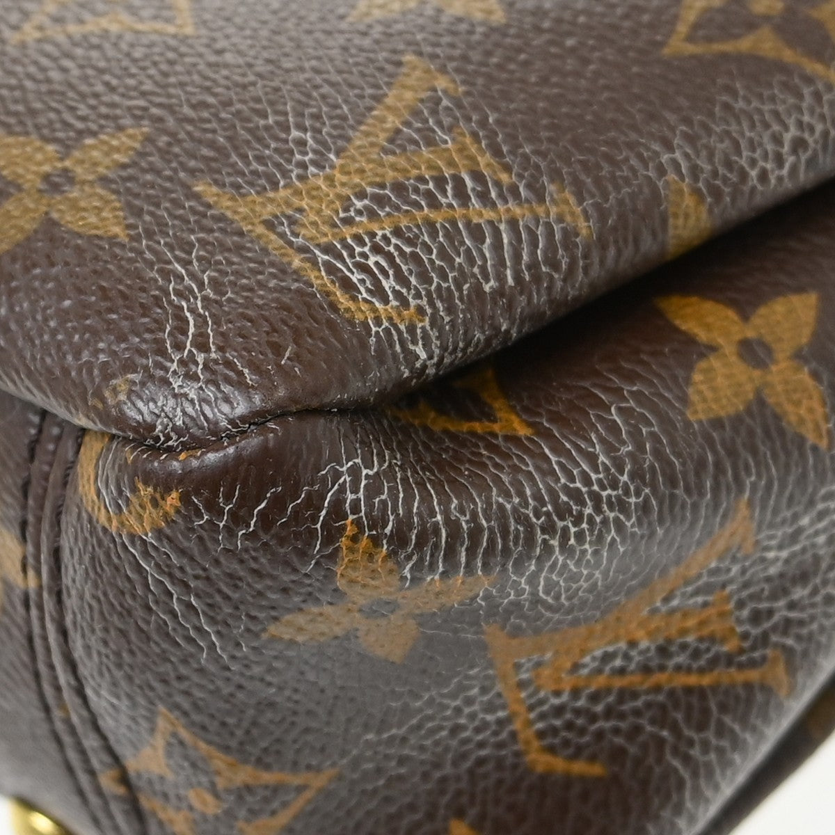 Louis Vuitton Pallas Tote Monogram Canvas with Leather, Brown, Canvas, Handbag
