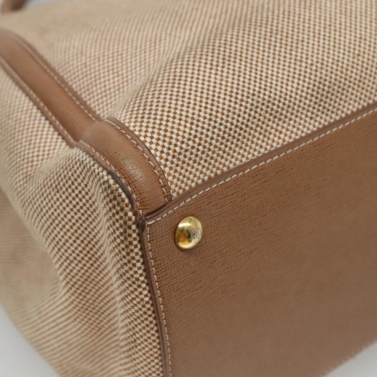 Fendi 2Jours Canvas, Beige, Canvas, Tote Bag