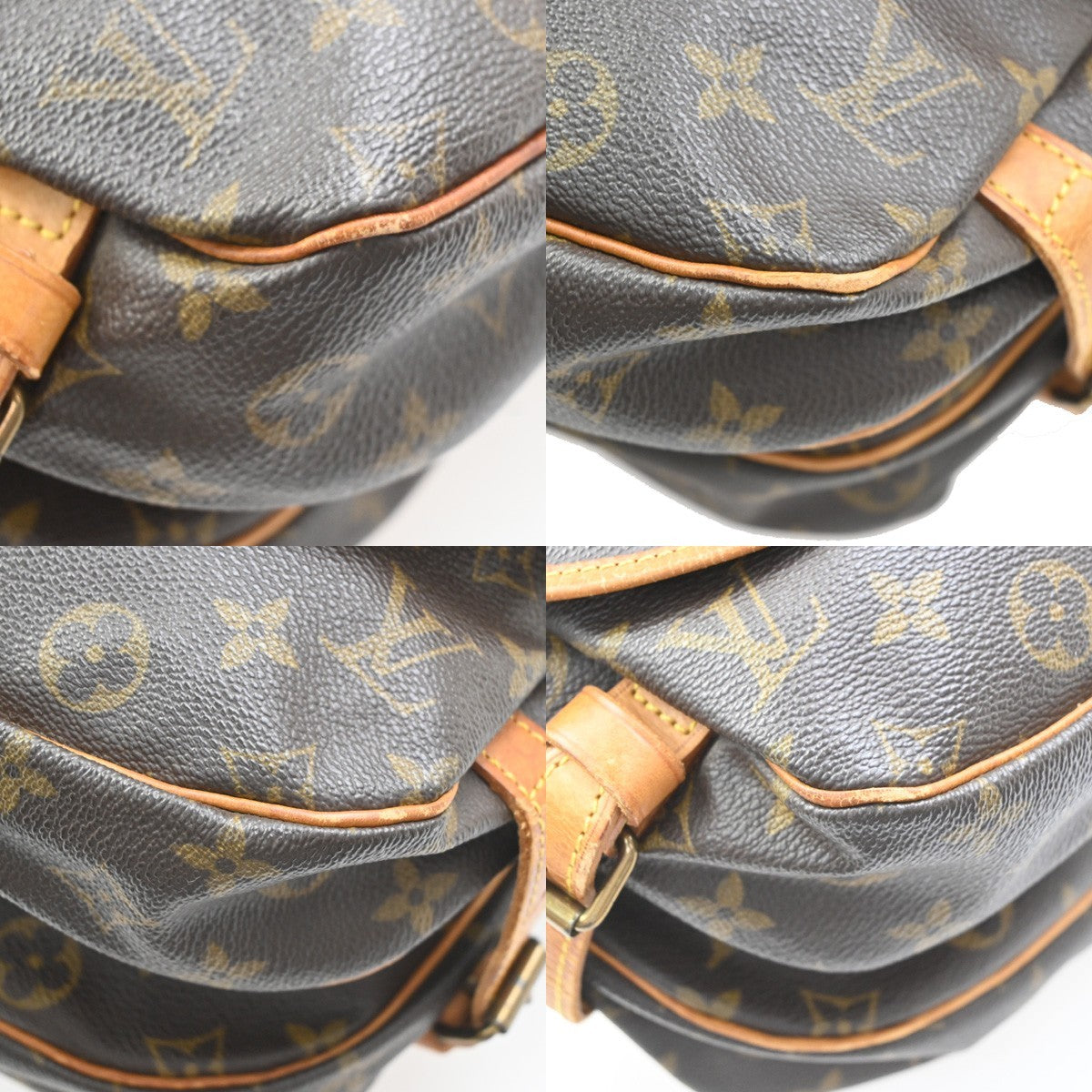 Louis Vuitton Saumur Monogram, Brown, Canvas, Shoulder Bag