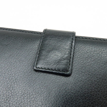 Christian Dior Trotter / Heart Motif Wallet Leather, Black, Leather, Wallet