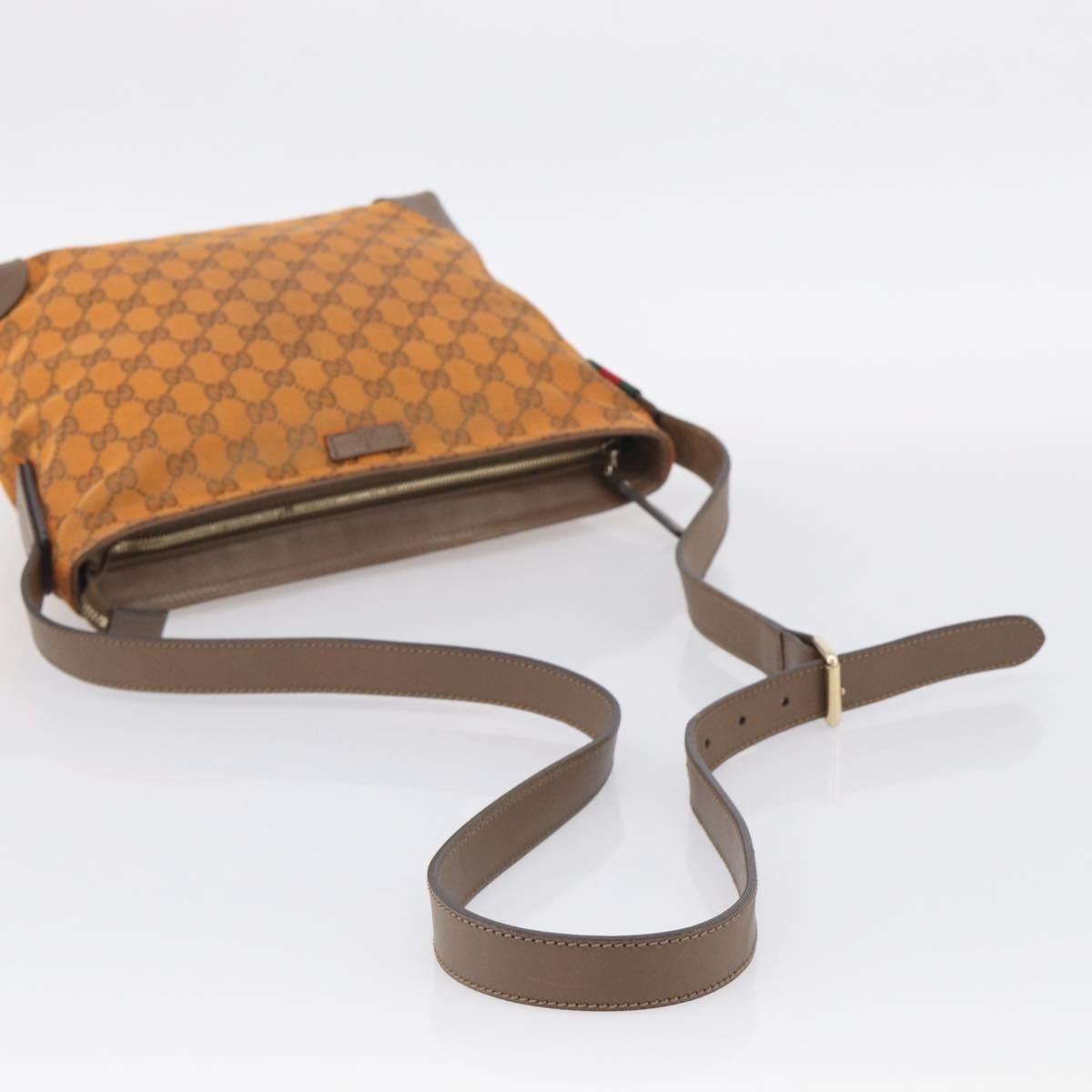 Gucci Shoulder Canvas, Orange, Canvas, Shoulder Bag