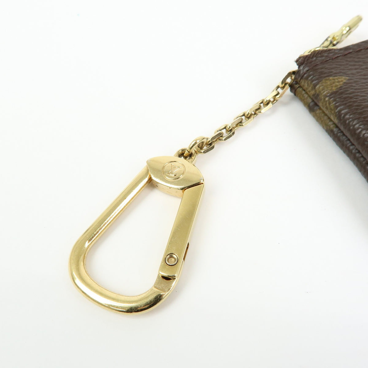 Louis Vuitton Key Monogram Canvas, Brown, Canvas, Clutch