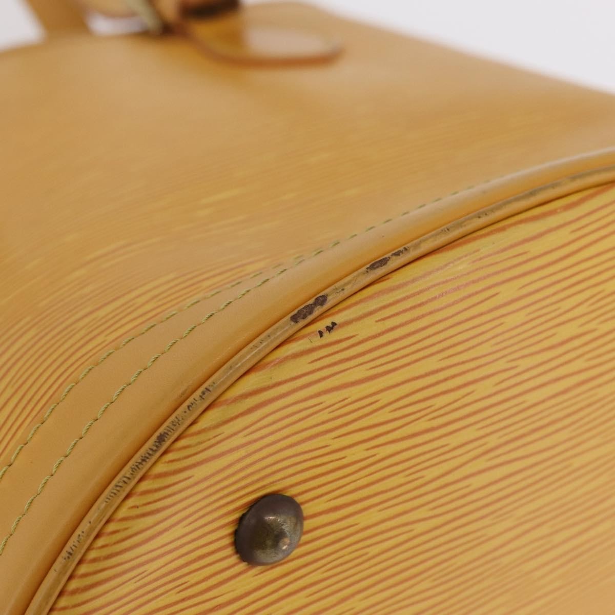Louis Vuitton Petit Bucket Epi Leather, Yellow, Leather, Handbag