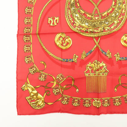Hermes Carré 40 Silk, Red, Silk, Scarf