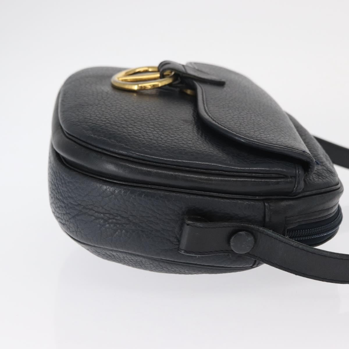 Christian Dior Vintage Leather, Navy, Leather, Shoulder Bag