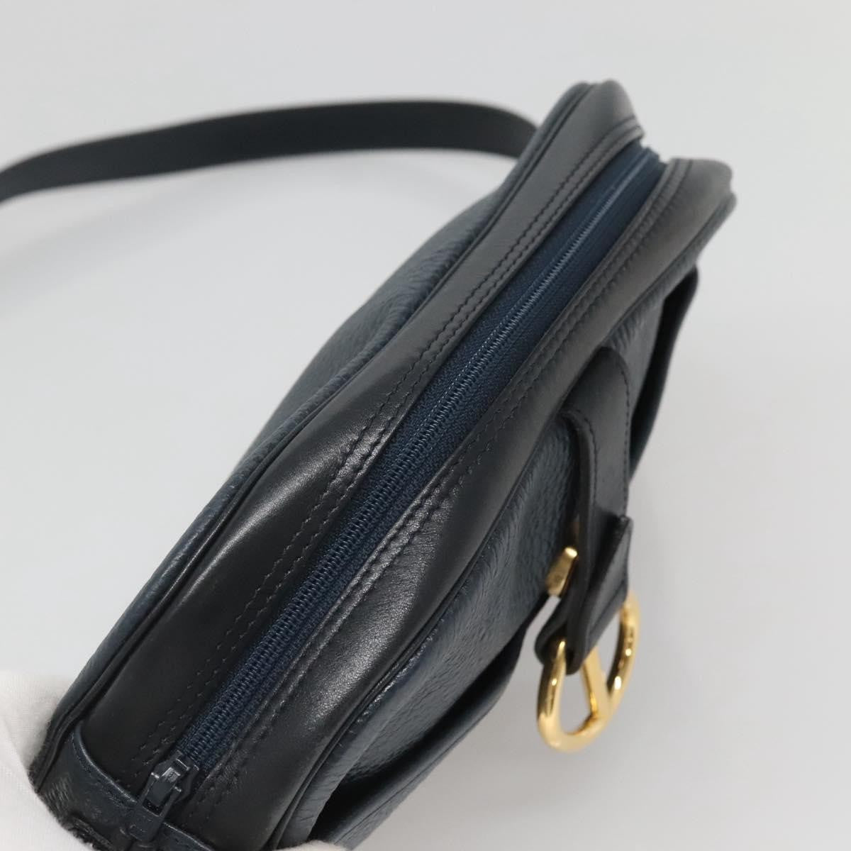 Christian Dior Vintage Leather, Navy, Leather, Shoulder Bag