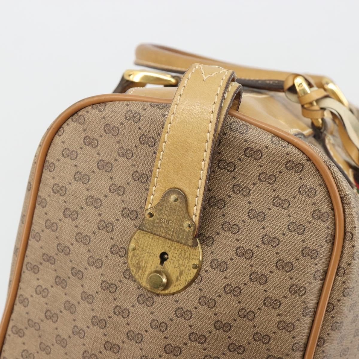 Gucci Boston Canvas, Beige, PVC, Travel Bag