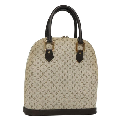 Louis Vuitton Alma Mini Lin Monogram, Khaki, Canvas, Handbag