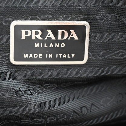 Prada Expandable Front Zip Boston Tessuto, Black, Nylon, Handbag