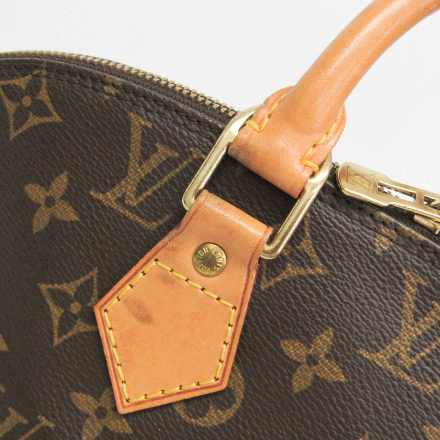 Louis Vuitton Alma Monogram, Brown, Canvas, Handbag