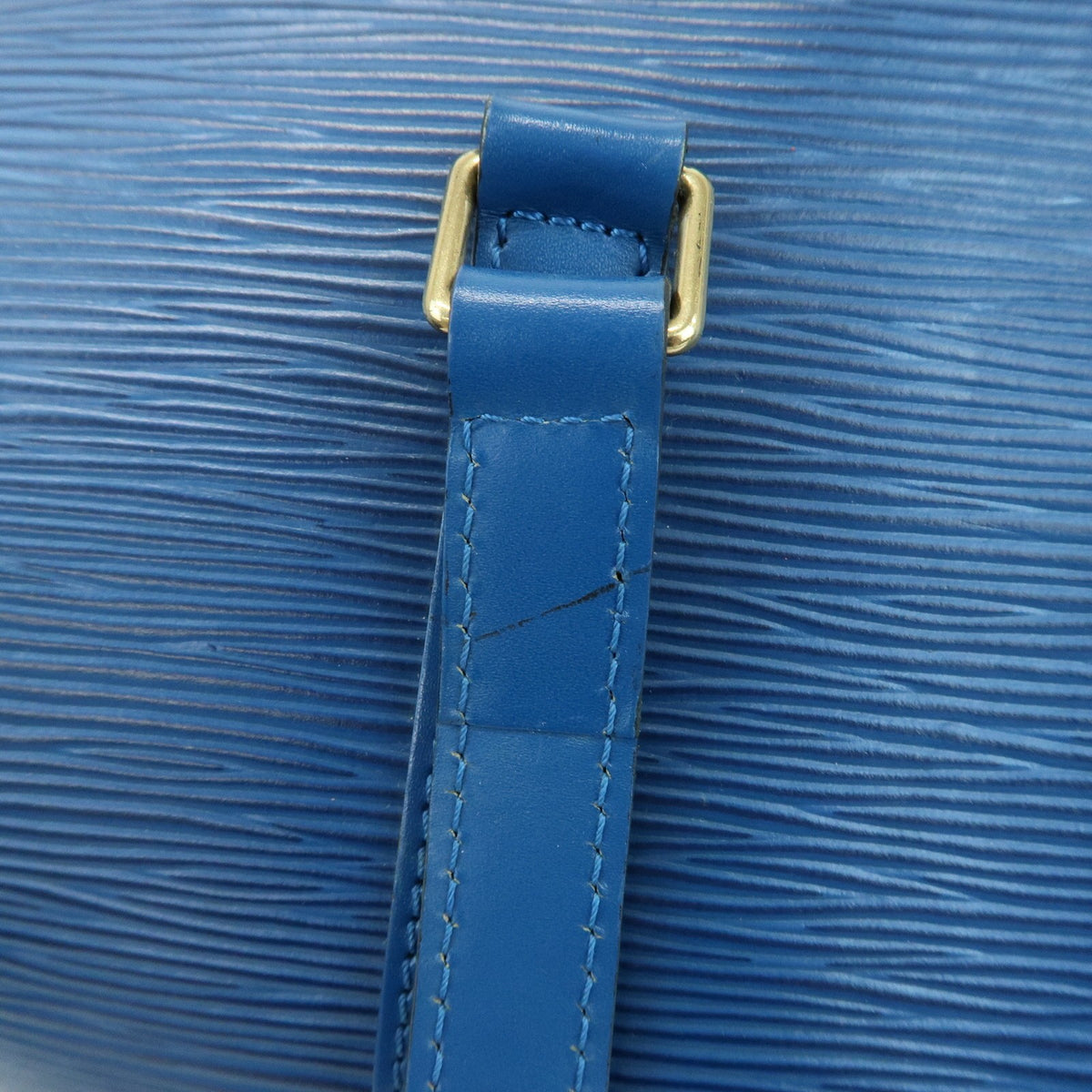 Louis Vuitton Soufflot Epi Leather, Blue, Leather, Tote Bag