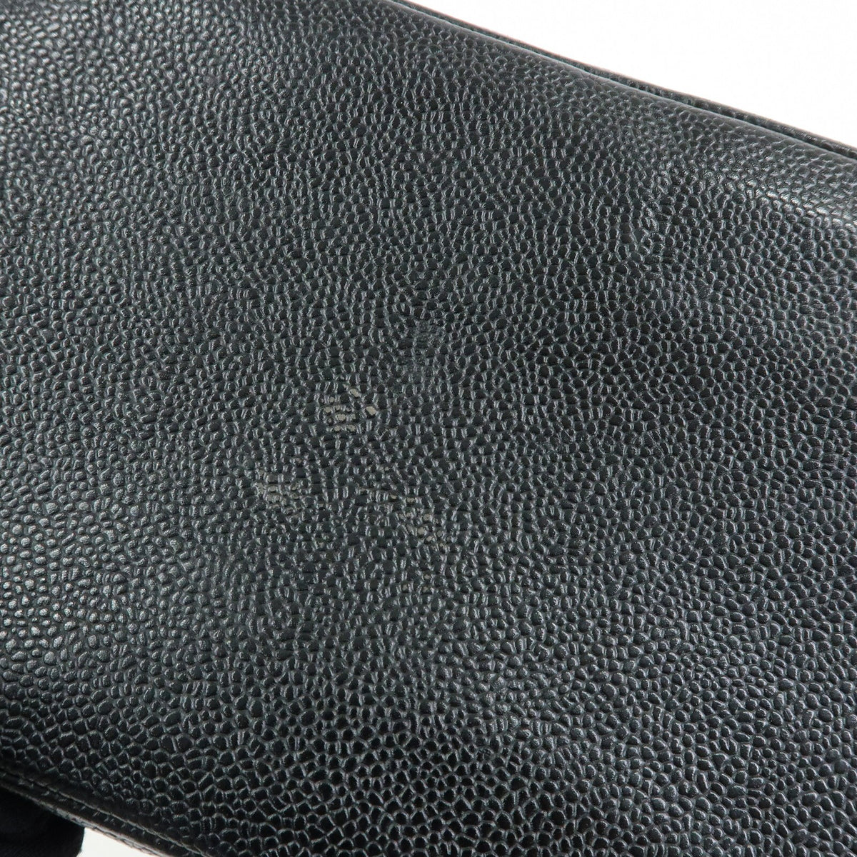 Chanel Medallion Quilted Caviar, Black, Leather, Tote Bag
