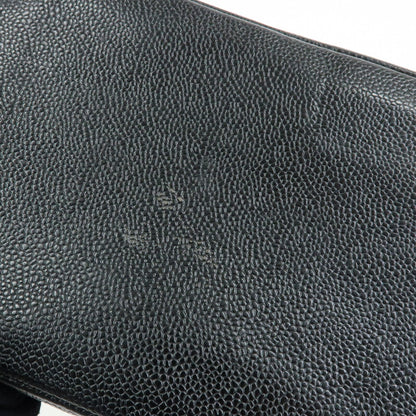 Chanel Medallion Quilted Caviar, Black, Leather, Tote Bag