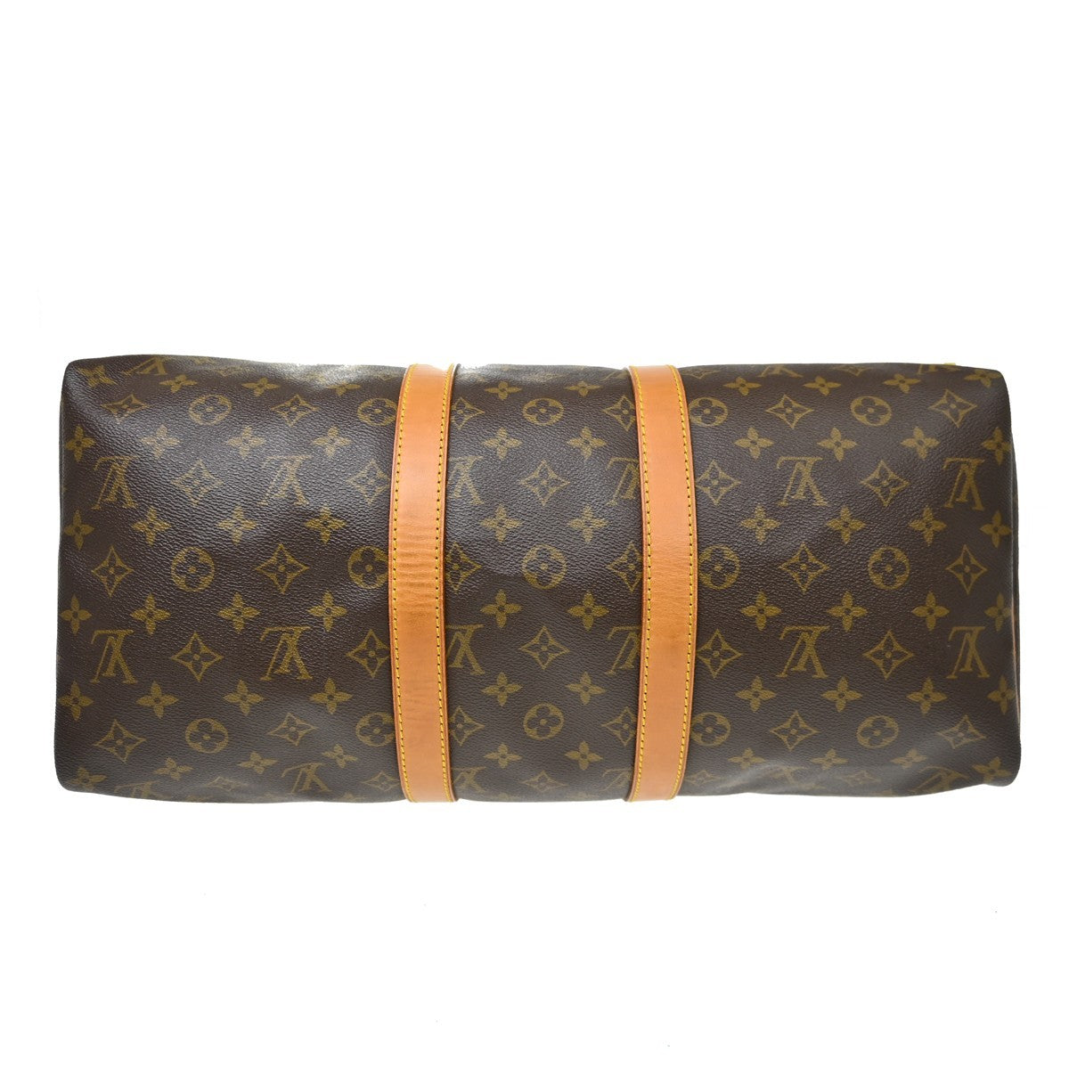 Louis Vuitton Keepall Monogram, Brown, Canvas, Travel Bag