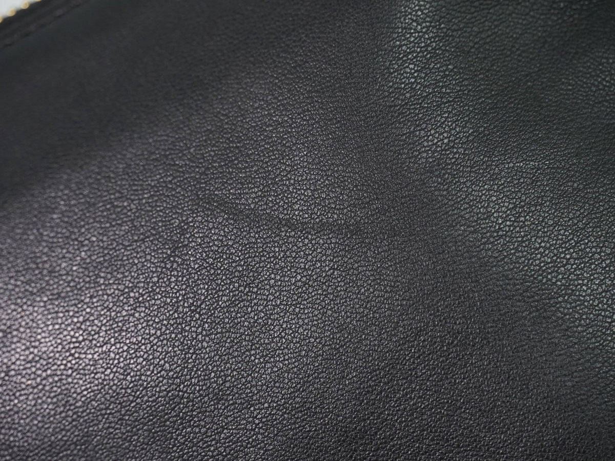 Celine Trio Leather, Black, Leather, Crossbody Bag