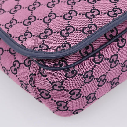 Gucci Children's Messenger GG Canvas, Pink, Canvas, Handbag
