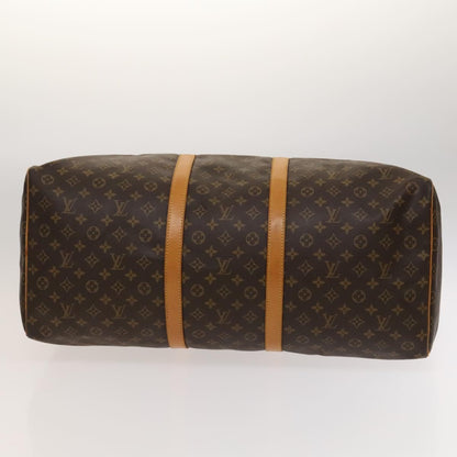 Louis Vuitton Keepall Bag Monogram Canvas, BROWN, CANVAS, Travel bag
