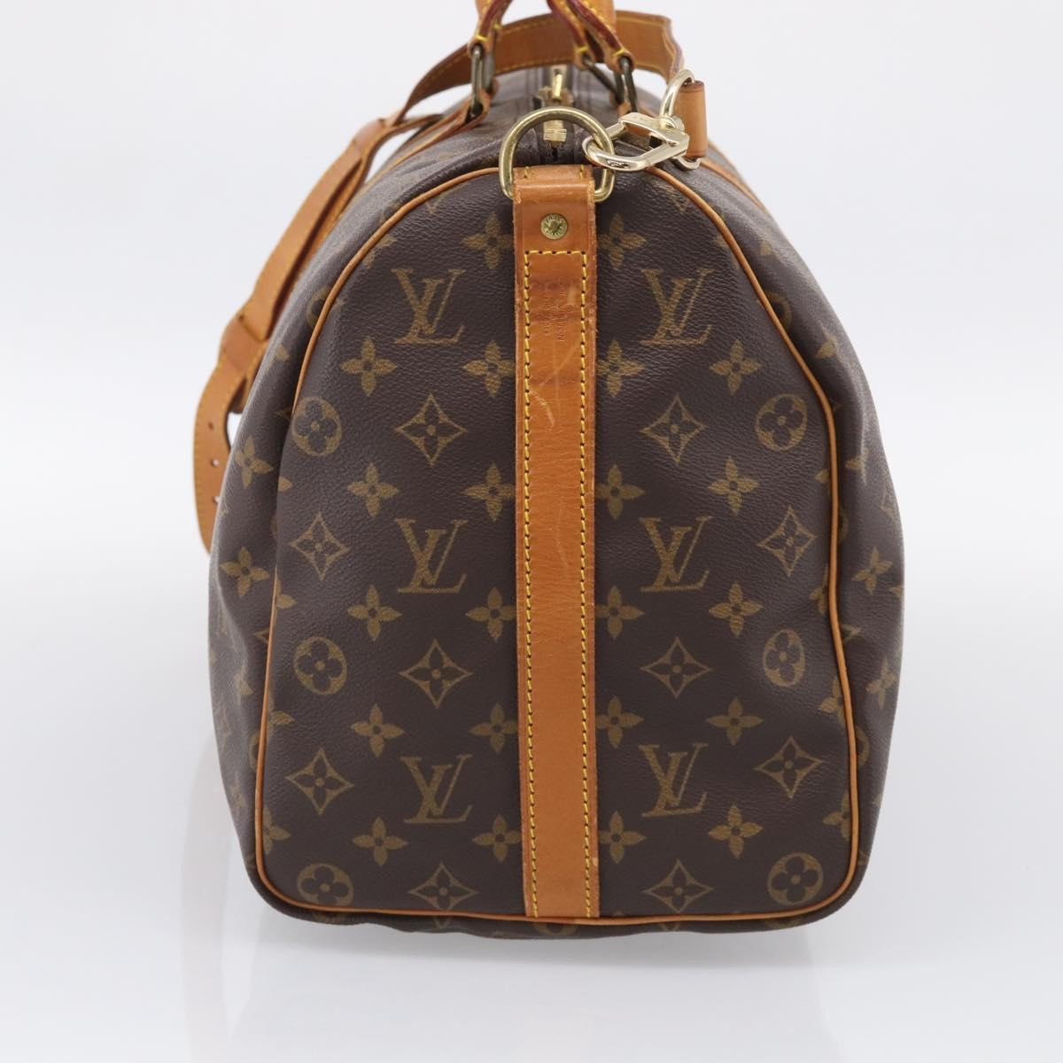 Louis Vuitton Keepall Bandouliere Monogram Canvas, Brown, Canvas, Travel Bag