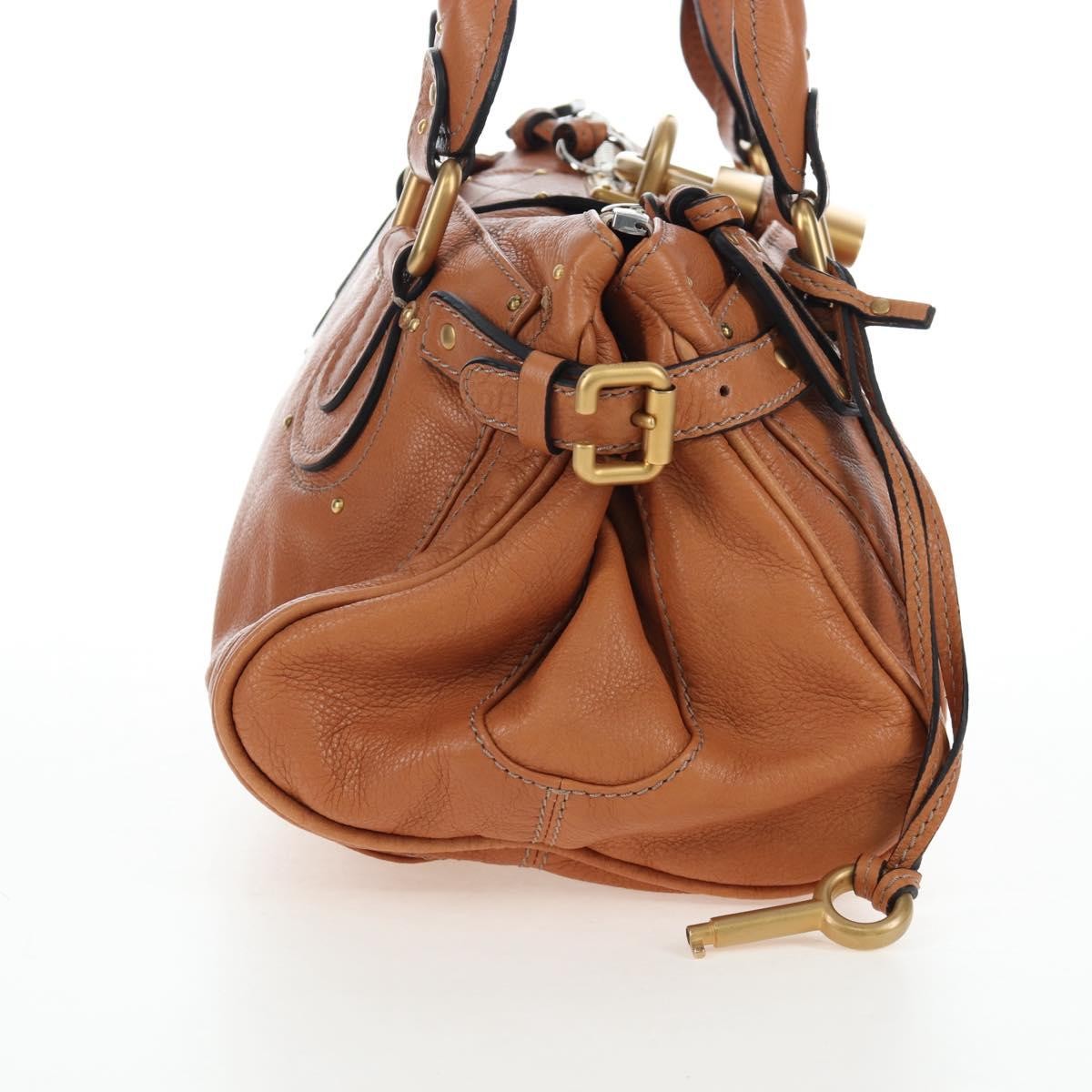 Chloe Paddington Leather, Brown, Leather, Tote Bag