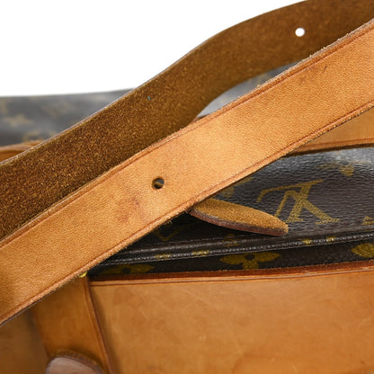 Louis Vuitton Cartouchiere Monogram, Brown, Canvas, Shoulder Bag