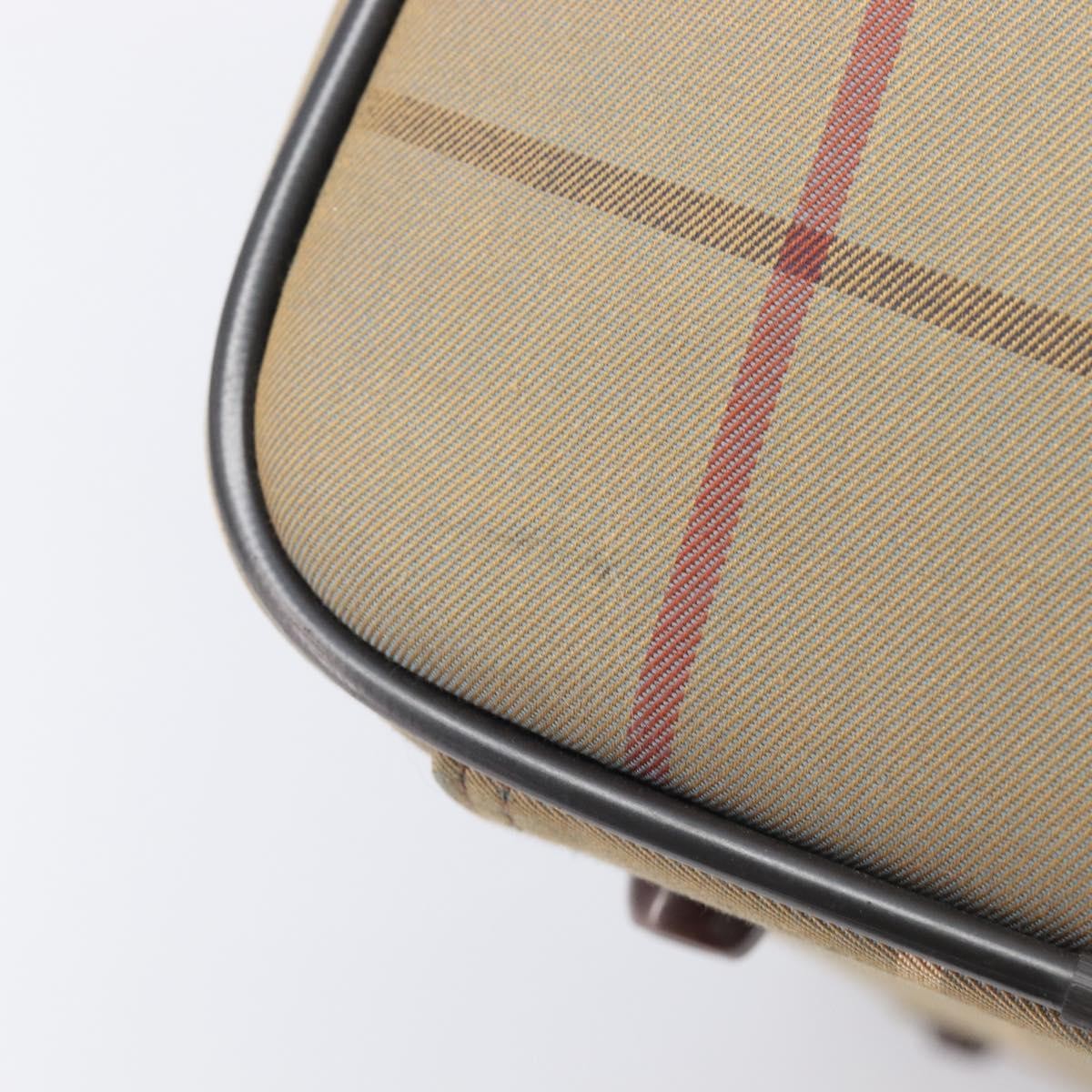 Burberry Nova check boston Canvas, Beige, Canvas, Handbag
