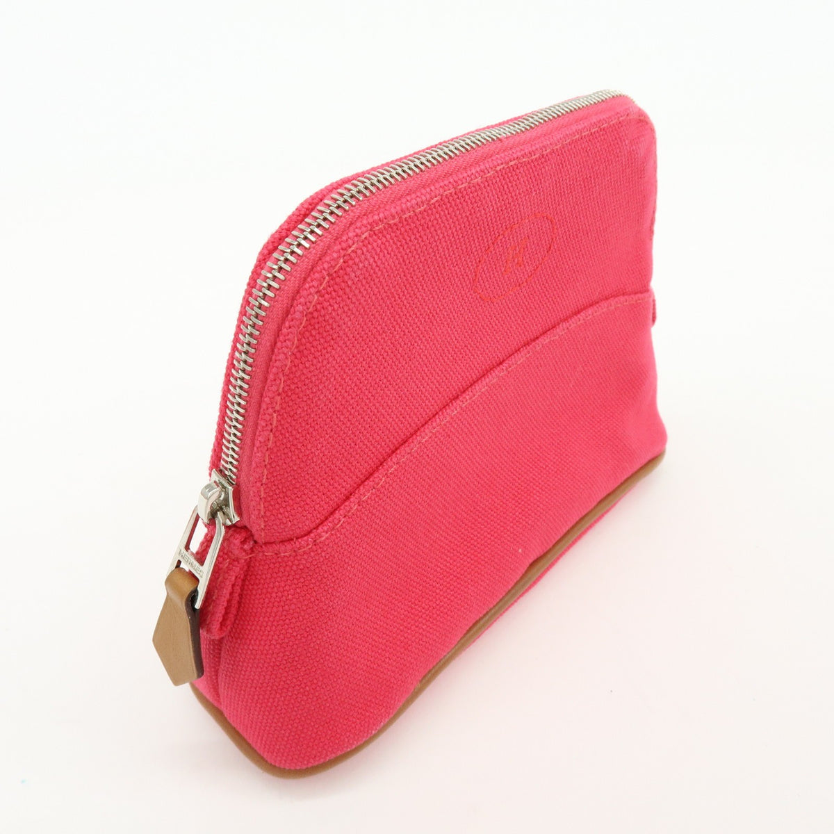 Hermes Bolide Travel Canvas, Pink, Cotton, Clutch