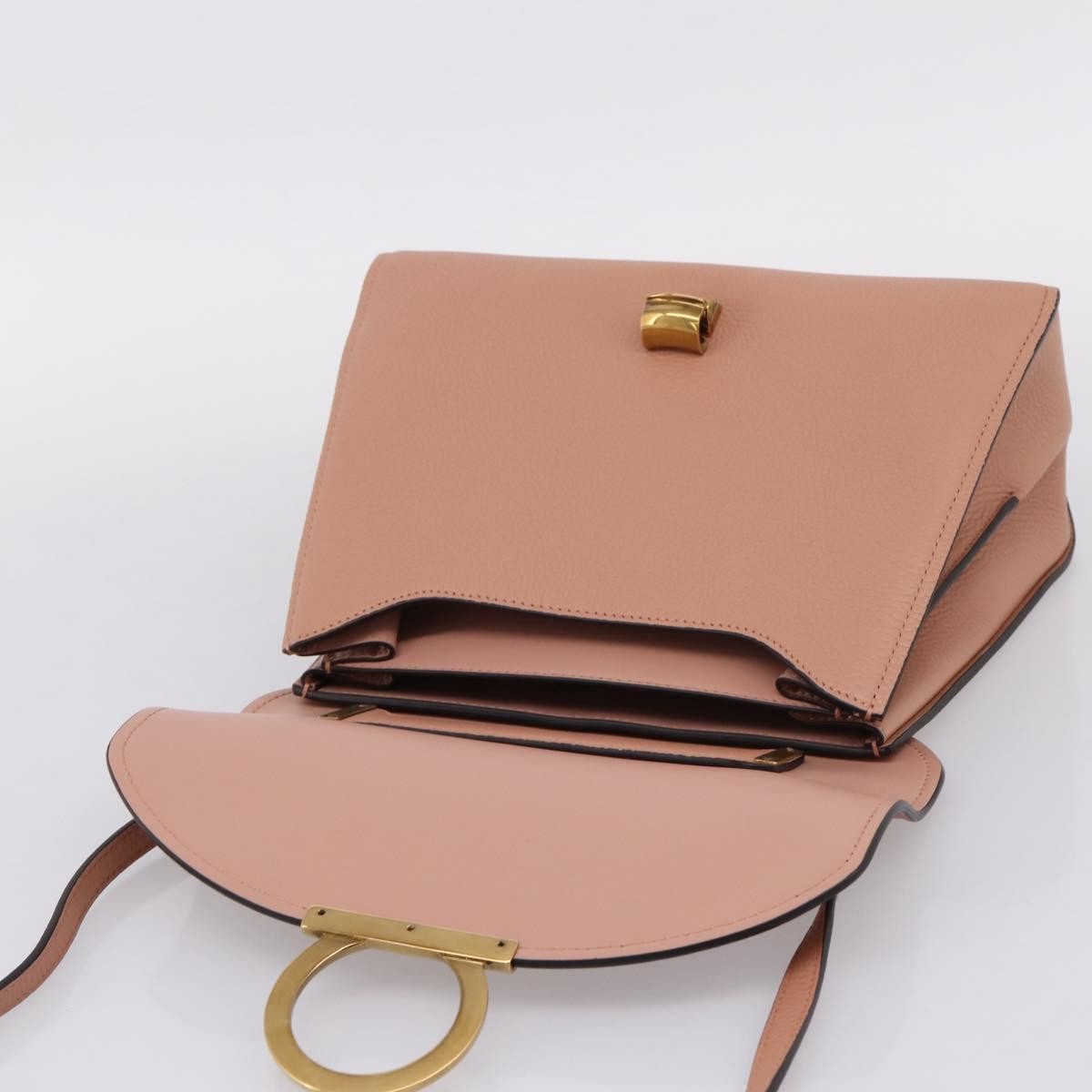 Salvatore Ferragamo Margot Satchel Leather, Pink, Leather, Handbag