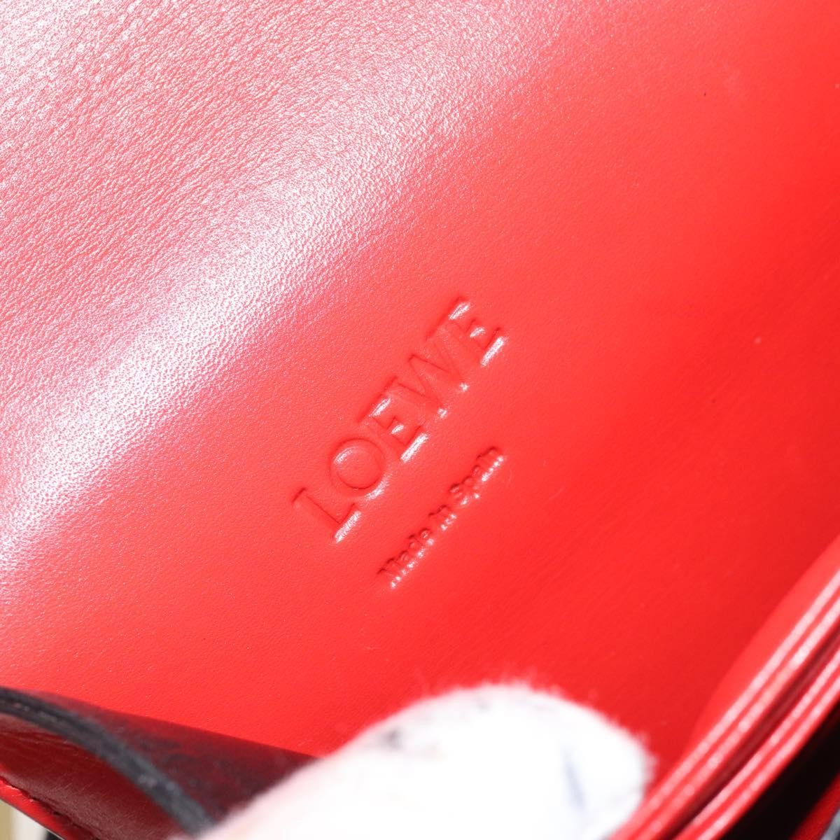 Loewe Barcelona Leather, Red, Leather, Shoulder Bag