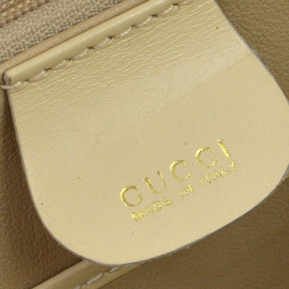 Gucci Vintage Bamboo Top Handle Leather, Beige, Leather, Handbag