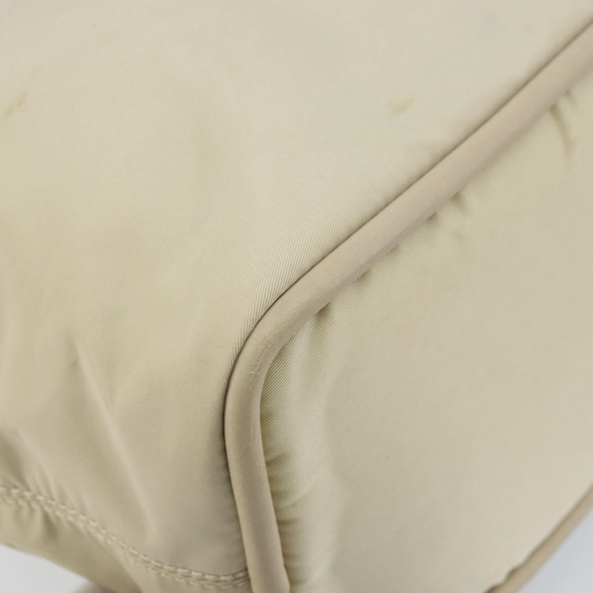 Celine Handbag Nylon, Beige, Nylon, Handbag