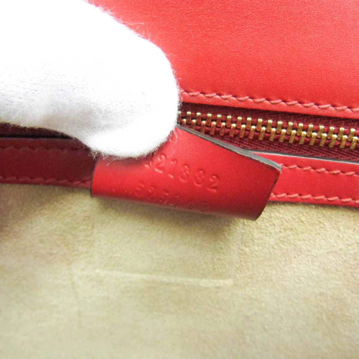 Gucci Sylvie Leather, Red, Leather, Shoulder Bag