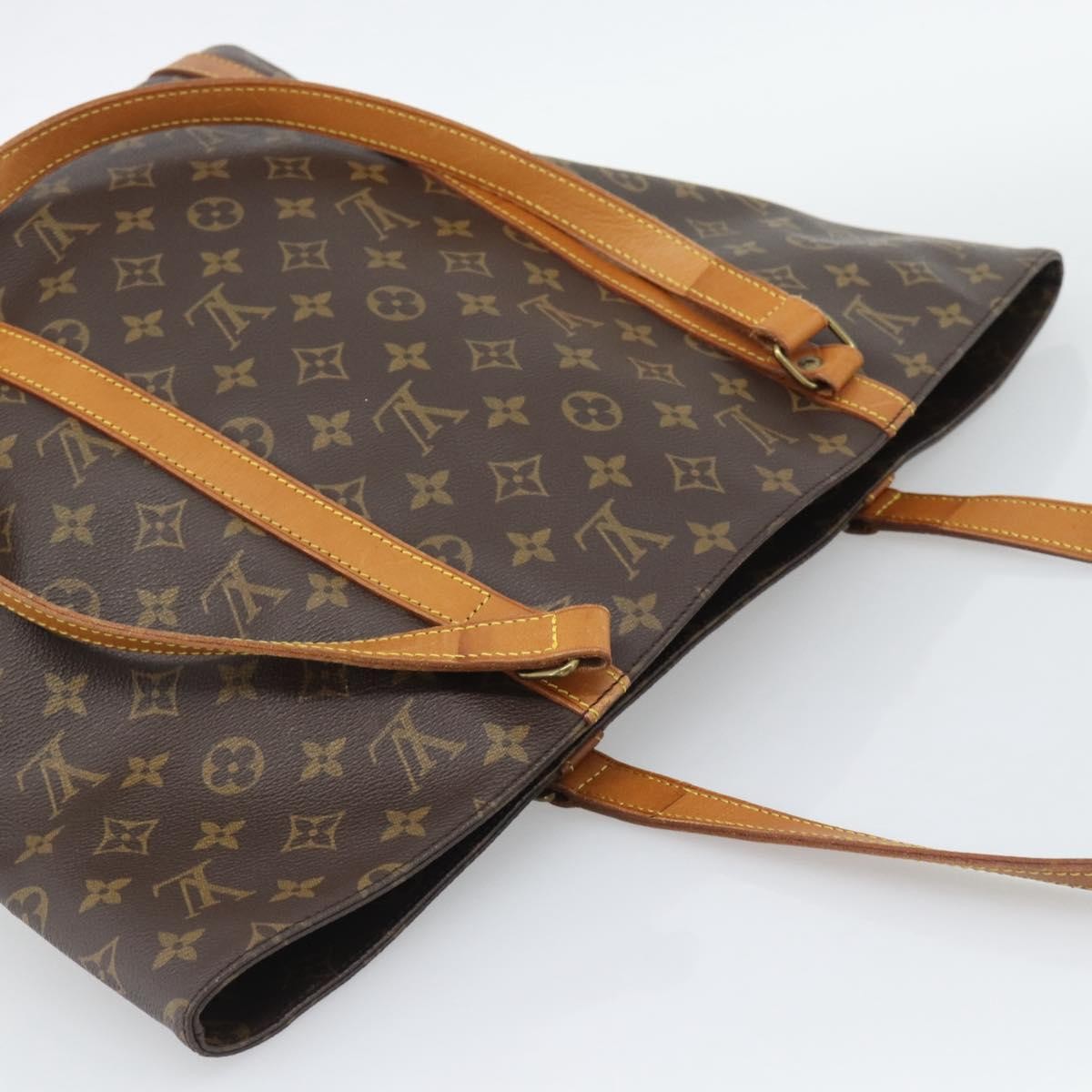 Louis Vuitton Shopping Sac Monogram Canvas, Brown, Canvas, Handbag