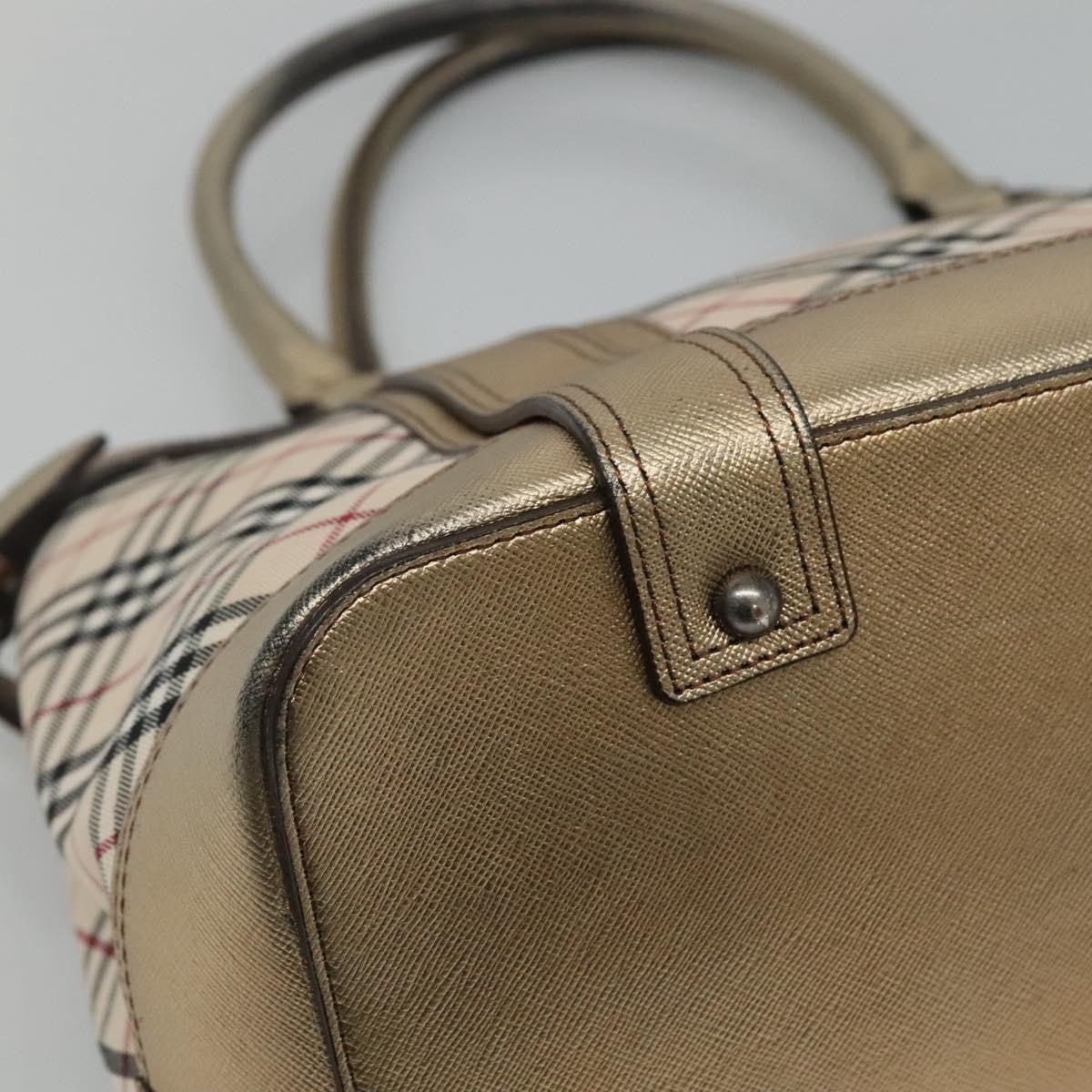 Burberry Nova Check Tote Canvas and Leather, Beige, Canvas, Tote Bag