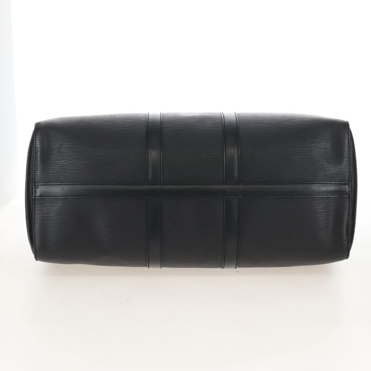 Louis Vuitton Keepall Epi Leather, Black, Leather, Travel Bag