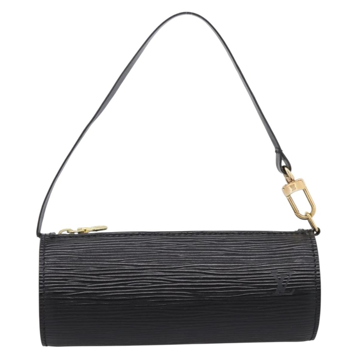 Louis Vuitton Soufflot Pochette Epi Leather, Black, Leather, Clutch