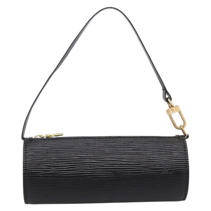 Louis Vuitton Soufflot Pochette Epi Leather, Black, Leather, Clutch