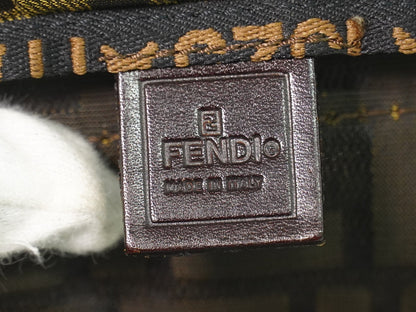Fendi Convertible Zucca Canvas, Brown, Canvas, Tote Bag