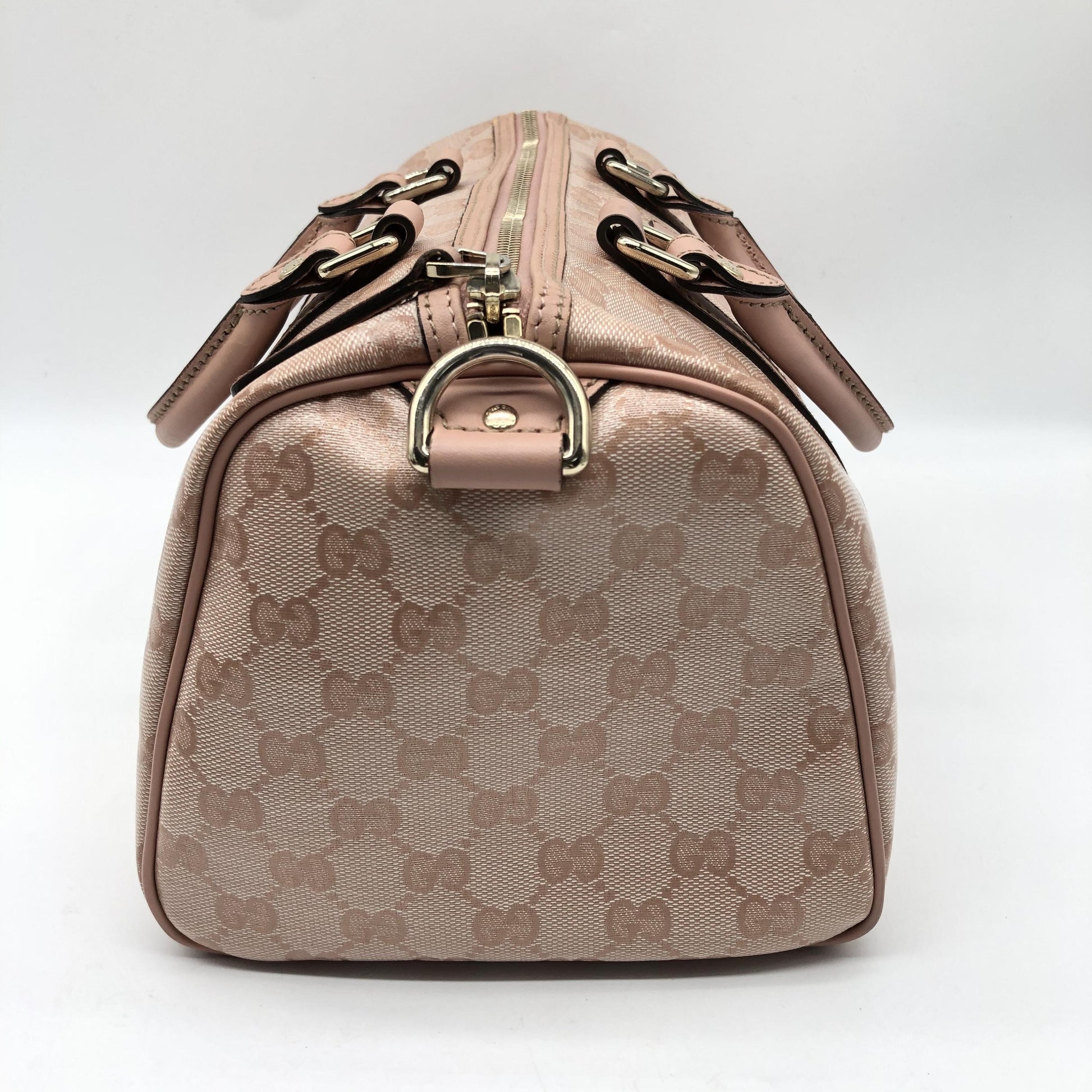 Gucci Boston Suprême GG, Pink, Canvas, Travel Bag